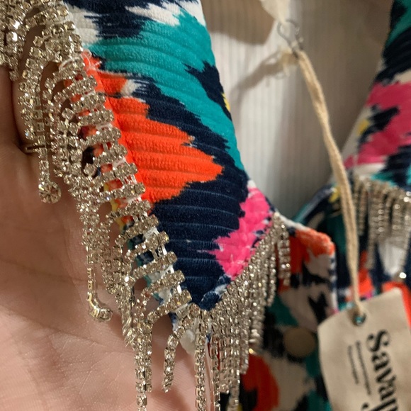 Rhinestone corduroy jacket - Picture 2 of 7